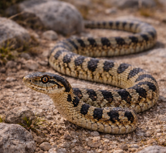 Snakes in Almería 4 Snakes horse shoe whip